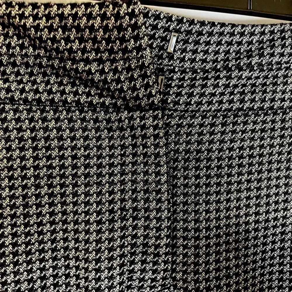 Plus size wide leg black and grey dress pants size 14 business to dinner - Picture 2 of 16
